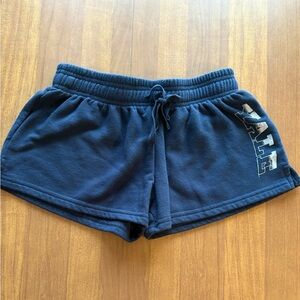 Vintage Yale Women's Athletic Shorts - Navy Blue